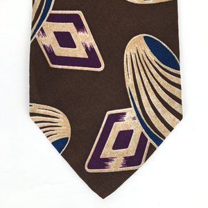 Blair Geometric Patterned 100% Silk Neck Tie